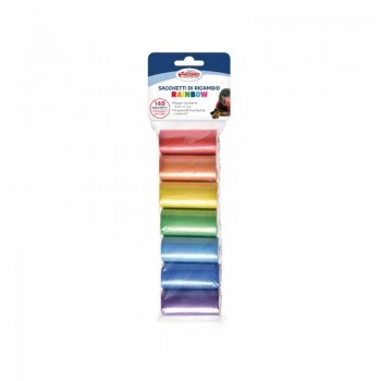 Izkārnījumu savākšanas maisiņi RAINBOW 7x20gab 20x26x4,5hcm