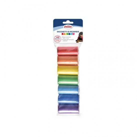 Izkārnījumu savākšanas maisiņi RAINBOW 7x20gab 20x26x4,5hcm Izkārnījumu savākšanas maisiņi RAINBOW 7x20gab 20x26x4,5hcm