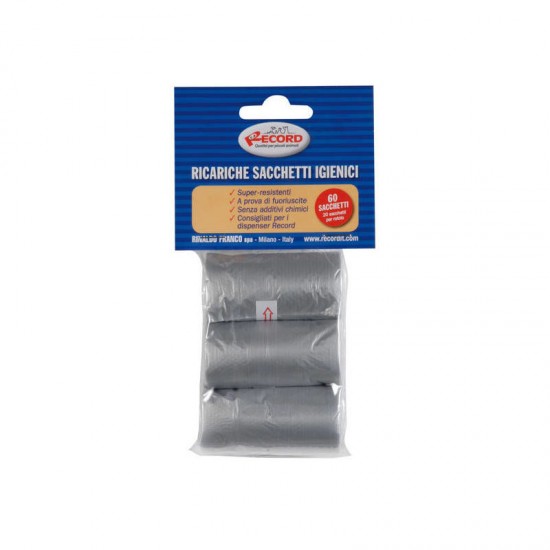 Sanitārie maisiņi 3x20gb 27,5x30 cm Sanitārie maisiņi 3x20gb 27,5x30 cm