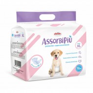 Autiņi suņiem AssorbiPiu XL 12gb. Autiņi suņiem AssorbiPiu XL 12gb.