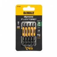 FLEXTORQ skrūvgriežu uzgaļi T10 57 mm, DeWALT, 5 gab. FLEXTORQ skrūvgriežu uzgaļi T10 57 mm, DeWALT, 5 gab.
