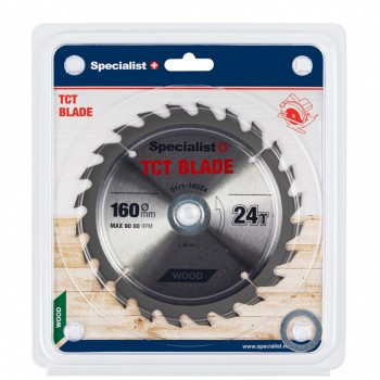 SPECIALIST+ griešanas disks, 160 x 24T x 30/20/16 mm