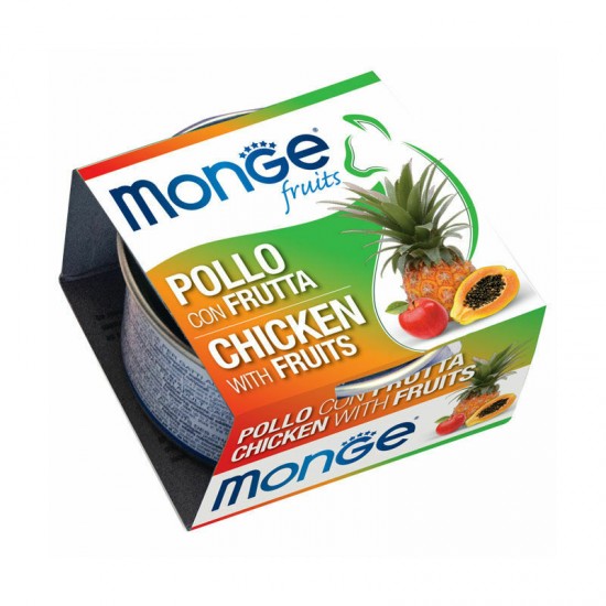 Monge Cat Fruits Adult Chicken Flakes with Fruits 80 g