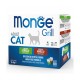 Monge Cat Grill Pouches Multipack Adult Rabbit, Lamb 12x85 g