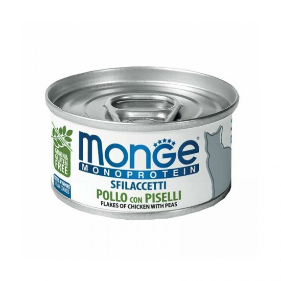 Monge Cat Monoprotein Flakes Chicken with Peas 80 g