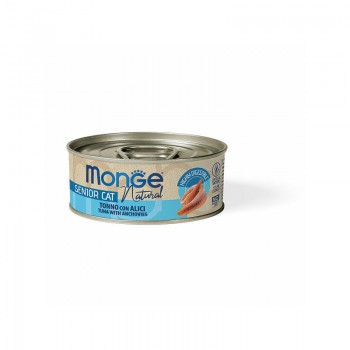 Monge Cat Natural Senior Tuna with Anchovies in Jelly 80 g