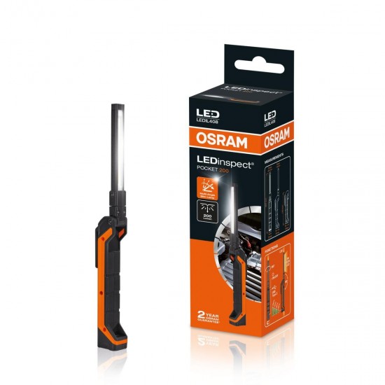OSRAM LEDINSPECT POCKET200 200lm / 2,9W/ 3,7V / 6500K / Li-ion 800mAh
