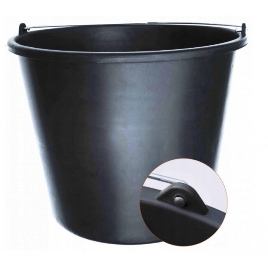 Plastmasas spainis 12 L, melns