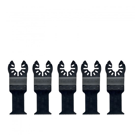 Daudzfunkcionāla instrumenta asmeņi 30 mm x 43 mm, DeWALT, 5 gab.