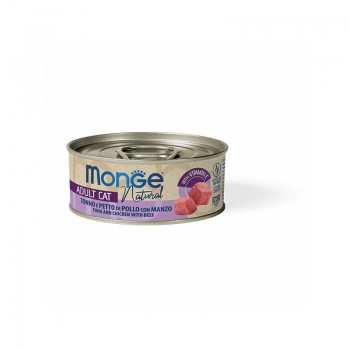 Monge Cat Natural Tuna and Chicken Breast with Beef 80 g