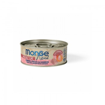 Monge Cat Natural Tuna and Chicken with Shrimps 80 g