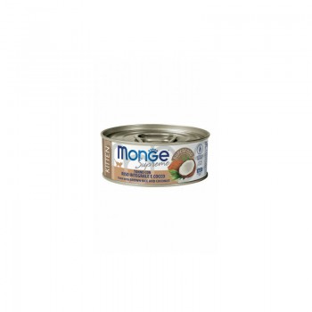 Monge Cat Supreme Kitten Tuna Flakes with Brown Rice and Coconut 80 g