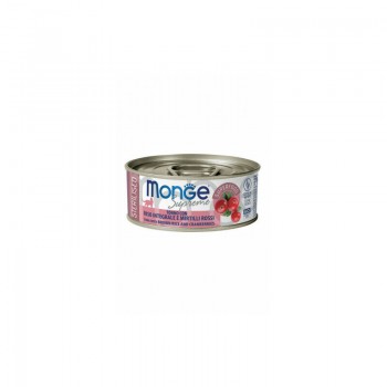 Monge Cat Supreme Sterilised Tuna Flakes with Brown Rice and Cranberries 80 g