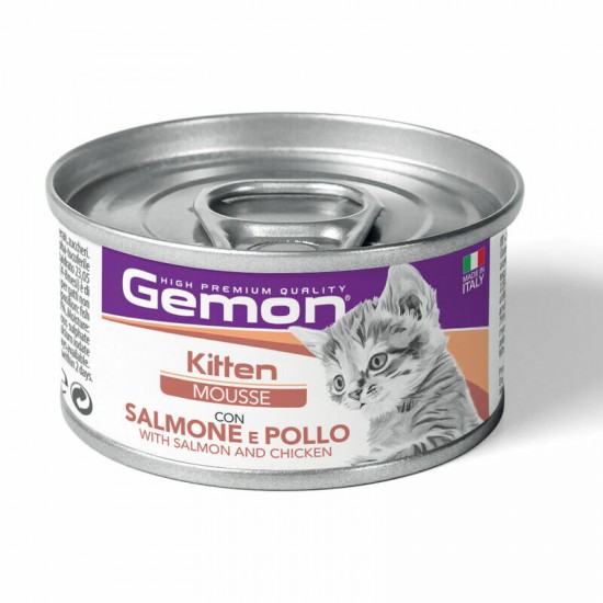 Gemon Cat Kitten Mousse with Salmon and Chicken 85 g