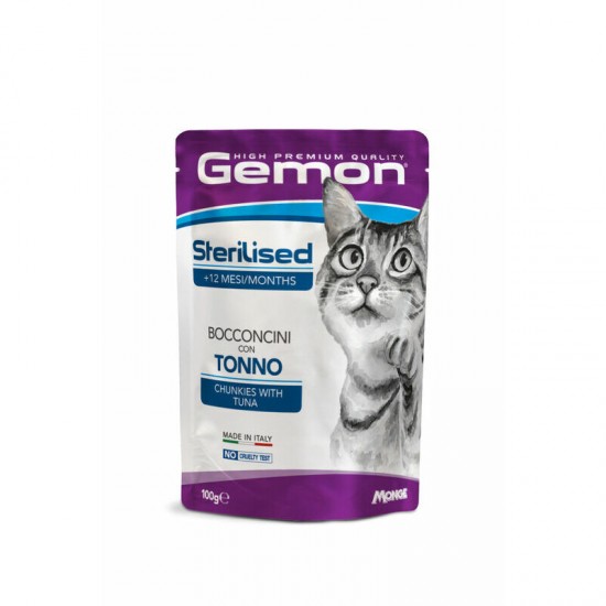Gemon Cat Pouch Chunkies with Tuna 100 g