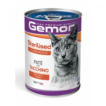 Gemon Cat Sterilised Pate with Turkey 400 g