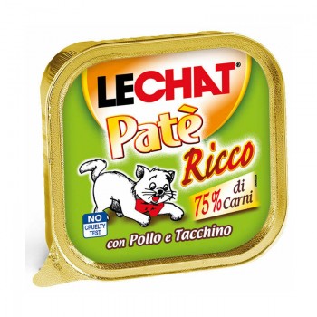 LeChat Cat Adult Pate Ricco with Chicken and Turkey 100 g