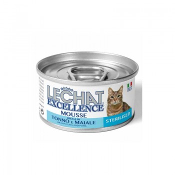 LeChat Cat Excellence Mousse Sterilised Rich in Tuna and Pork 85 g