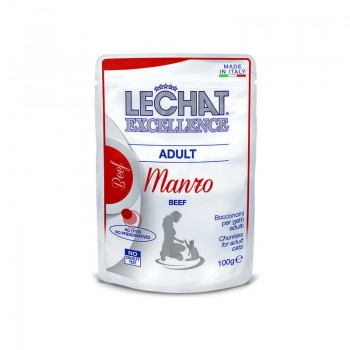 LECHAT Excellence Wet Adult with beef 100 g - konservi kaķiem