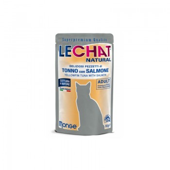 LeChat Natural pouches Tuna with Salmon 80 g - barība kaķiem