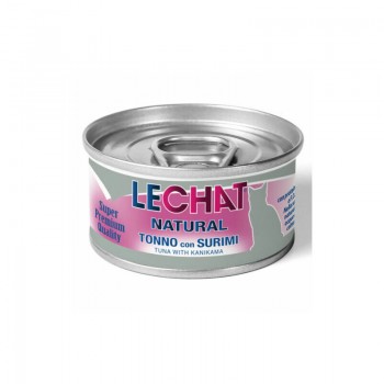 LeChat Natural Tuna with Surimi 80 g - konservi kaķiem