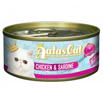 Aatas Cat Creamy Chicken&Sardine 80g - konservi kaķiem