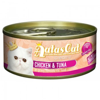 Aatas Cat Creamy Chicken&Tuna 80g - konservi kaķiem
