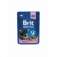 Brit Premium Cat Pouch White Fish Kitten 100 g konservi kaķiem