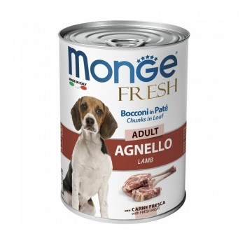 Monge Dog Fresh Adult Chunks in Loaf with Lamb 400 g