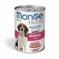 Monge Dog Fresh Adult Chunks in Loaf with Pork 400 g