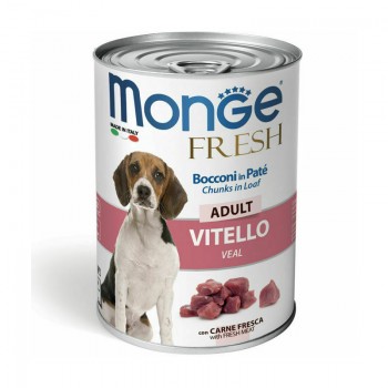 Monge Dog Fresh Adult Chunks in Loaf with Veal 400 g