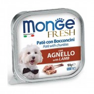 Monge Dog Fresh Pate and Chunkies with Lamb 100 g