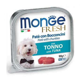 Monge Dog Fresh Pate and Chunkies with Tuna 100 g