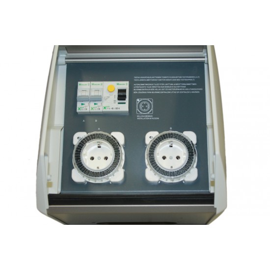 Calix Āra kaste IP44, 16A, 2x230V+drošinātāji, slēdzama