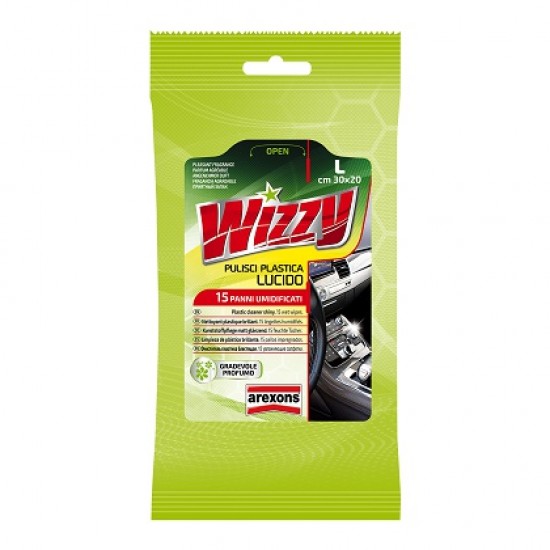 Plastmasas tīrītājs shiny WIZZY - 15 salvetes