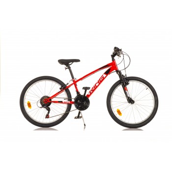 Vīriešu velosipēds 24'' ''RING'', sarkans/melns