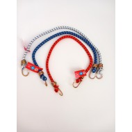 KOMPLEKTS 3 gab. ELASTĪGĀ SIKSNA AR DROŠĪBAS ĀĶI "BUNGEE SET"