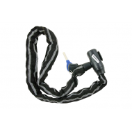 Saslēdzējs "PREMIUM SECURITY", Ø5x1000mm, melns ar atstarotāju