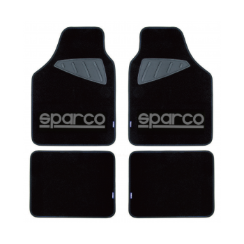 Sparco Auto paklāji, melni/pelēki