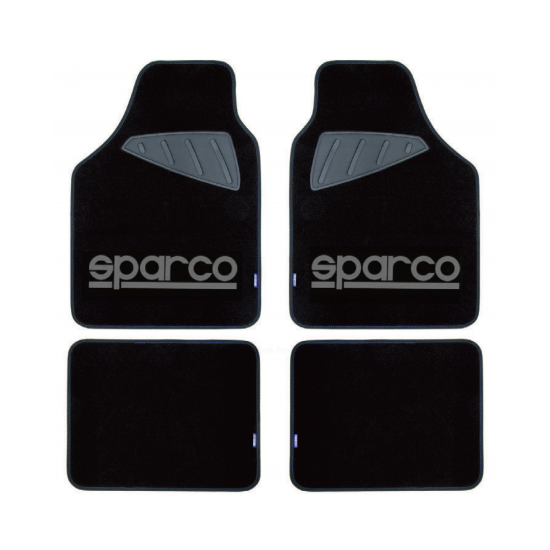 Sparco Auto paklāji, melni/pelēki
