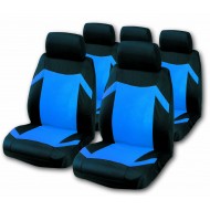 Auto sēdekļu pārvalku komplekts "KEEN", melns/zils