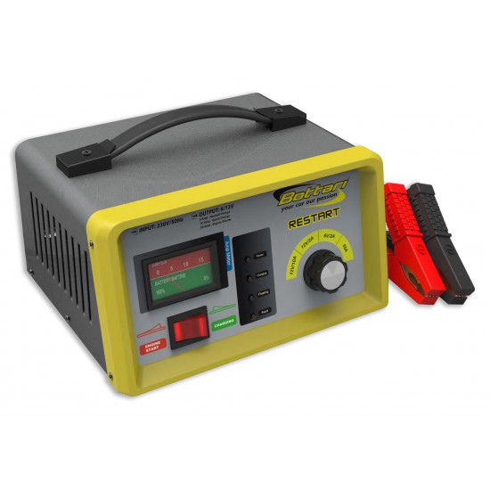 6/12V Akumulatora lādētājs + dzinēja iedarbināšana 