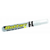 Riepu marķēšanas pildspalva, balta