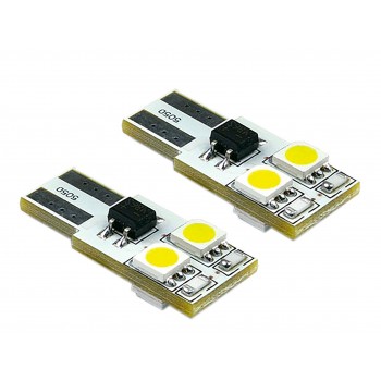 LED spuldzes, 2 gab, W5W T10 Canbus, 4SMD