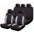Auto sēdekļu pārvalku komplekts "MAIORCA", melns/pelēks