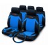 Auto sēdekļu pārvalku komplekts "INDY", melns/ zils