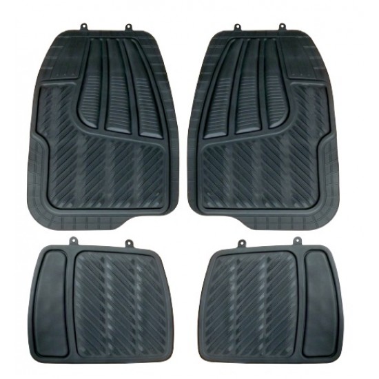 PVC paklāju komplekts ''STRONG RAIN'', melns