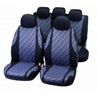 Auto sēdekļu pārvalku komplekts "JAQUARD", melns/pelēks