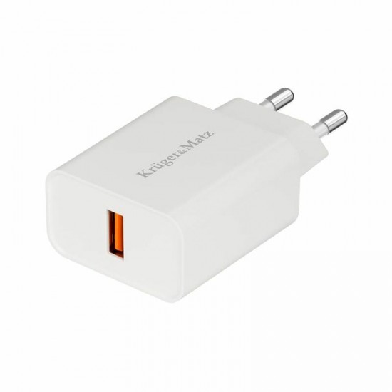 Viedierīces lādētājs 220V, USB spraudnis 18W, bez v