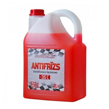 Antifrīzs Longlife -35°C, G12, sarkans, 4L